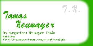 tamas neumayer business card